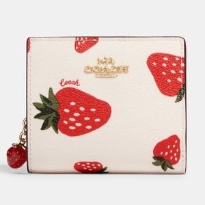 Coach Wild Strawberry Snap Wallet